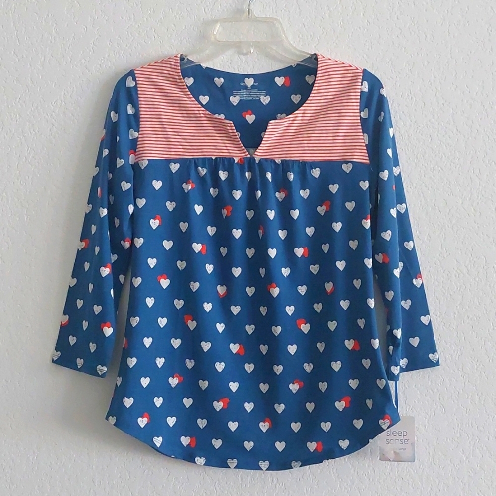 SLEEP SENSE Women's Pajama Shirt / Lounge Top NWT